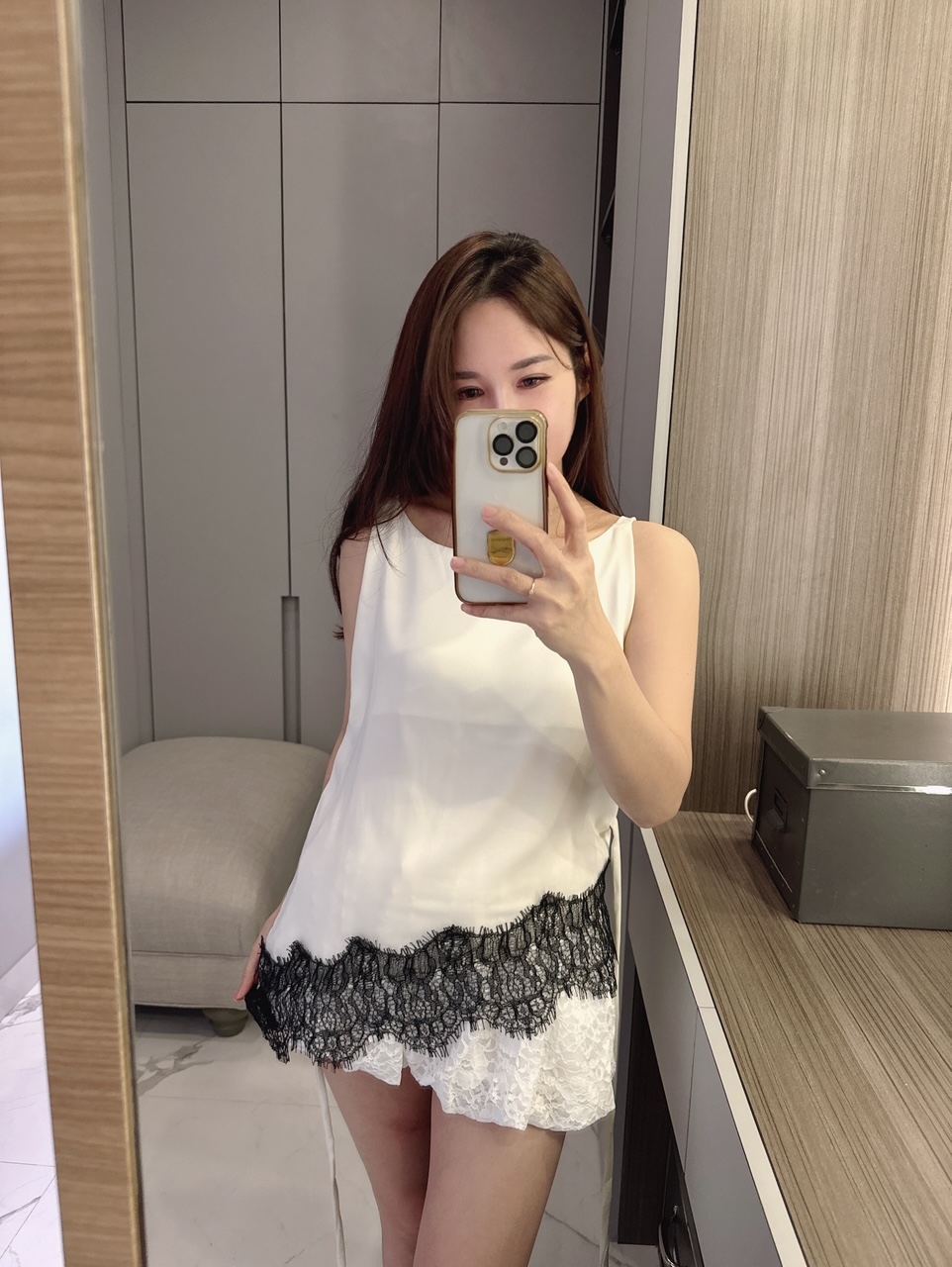 Ndudshop – Lilo lace tank top (Kode: 5513) - Image 2