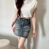 Ndudshop - Denim skort (Kode: 5554) Biru Tua