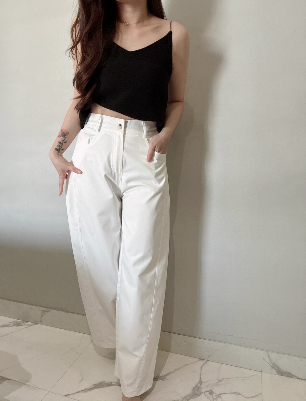 Ndudshop - Barrel pants (Kode: 5574) Hitam - Image 2