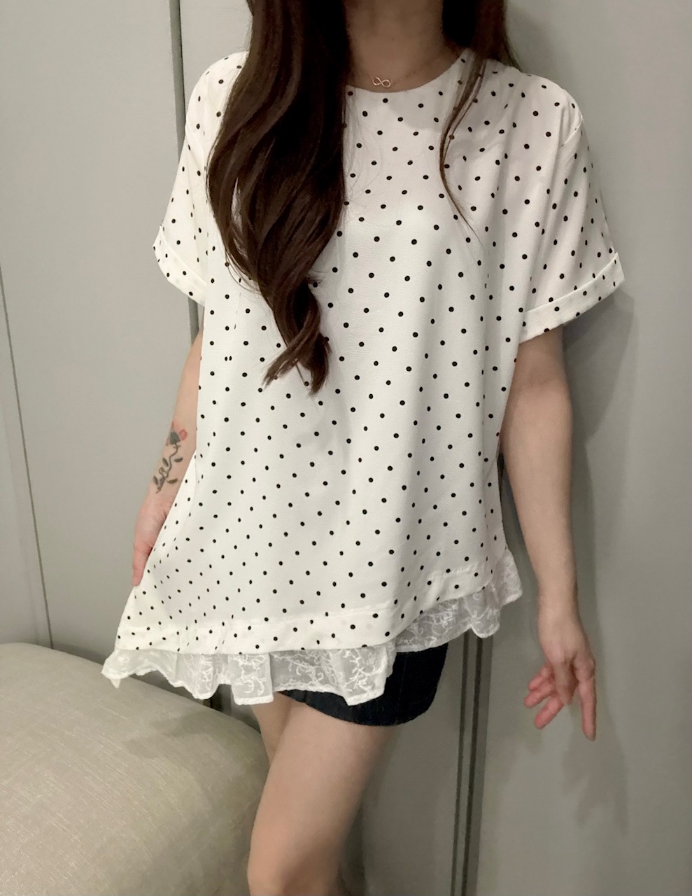 Ndudshop – Polka top (Kode: 5578)