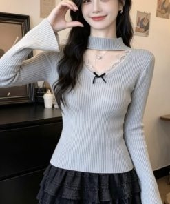 Alternative view of Ndudshop – Longsleeve knit top (Kode: 5624)