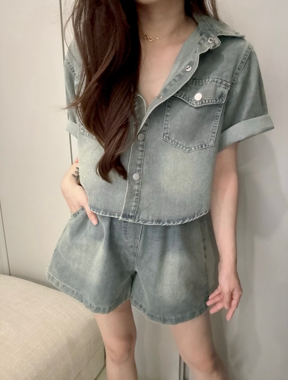 Ndudshop - Denim set (Kode: 5631)