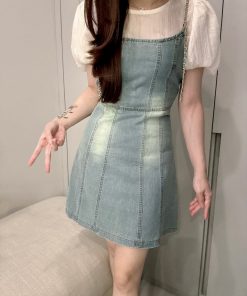 Alternative view of Ndudshop - Denim dress set (Kode: 5707)