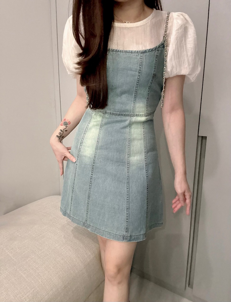 Ndudshop - Denim dress set (Kode: 5707)