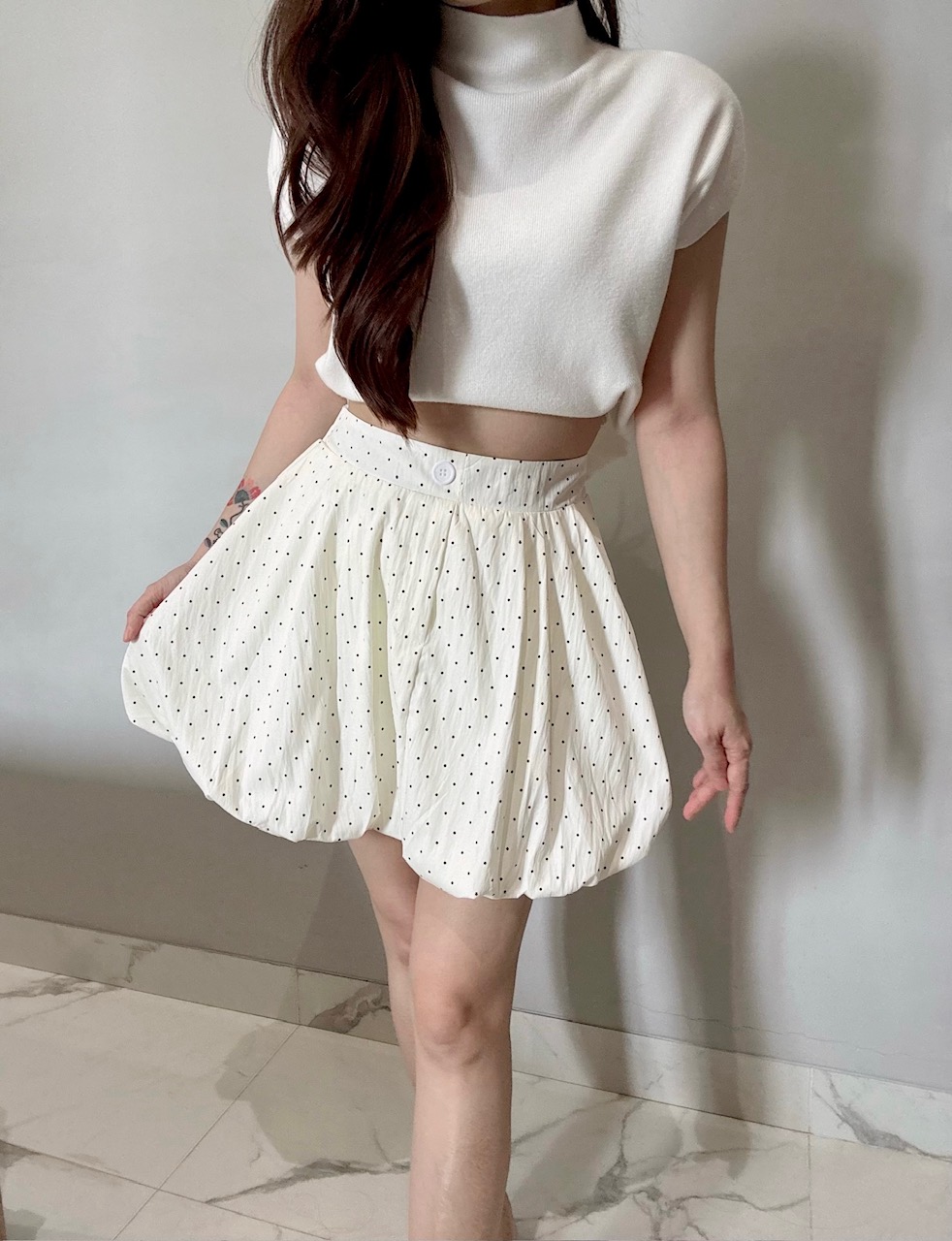 Ndudshop – Polka bubble skort (Kode: 5716)