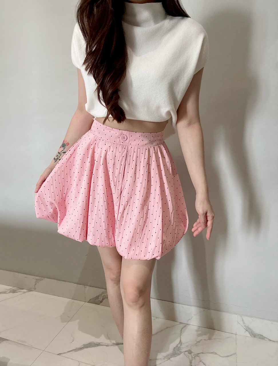 Ndudshop – Polka bubble skort (Kode: 5716) - Image 2