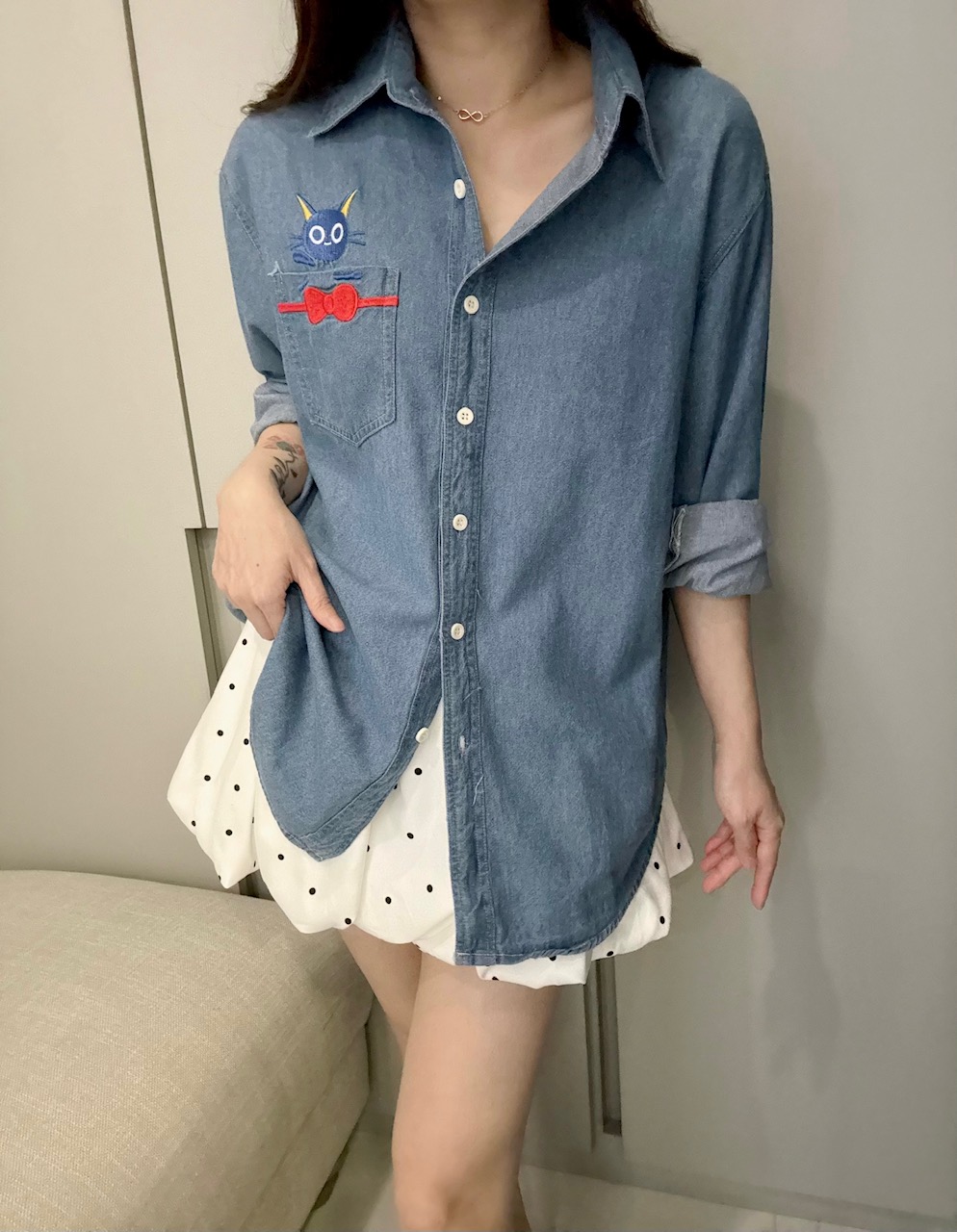 Ndudshop – Denim shirt (Kode: 5733) - Image 2