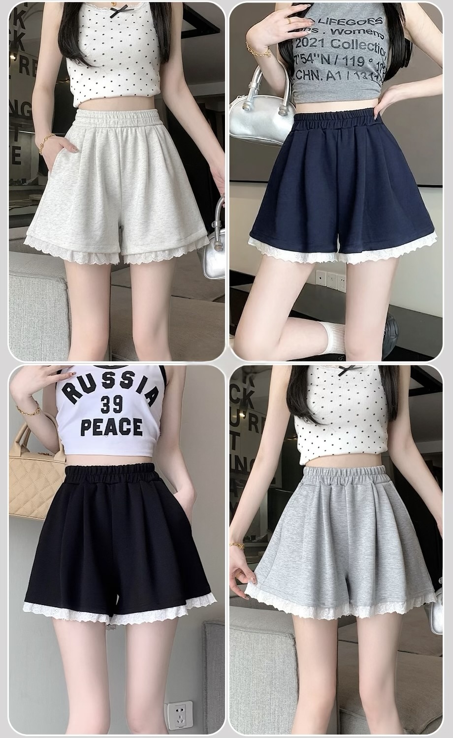Ndudshop – Cotton fleece shorts (Kode: 5743) - Image 4