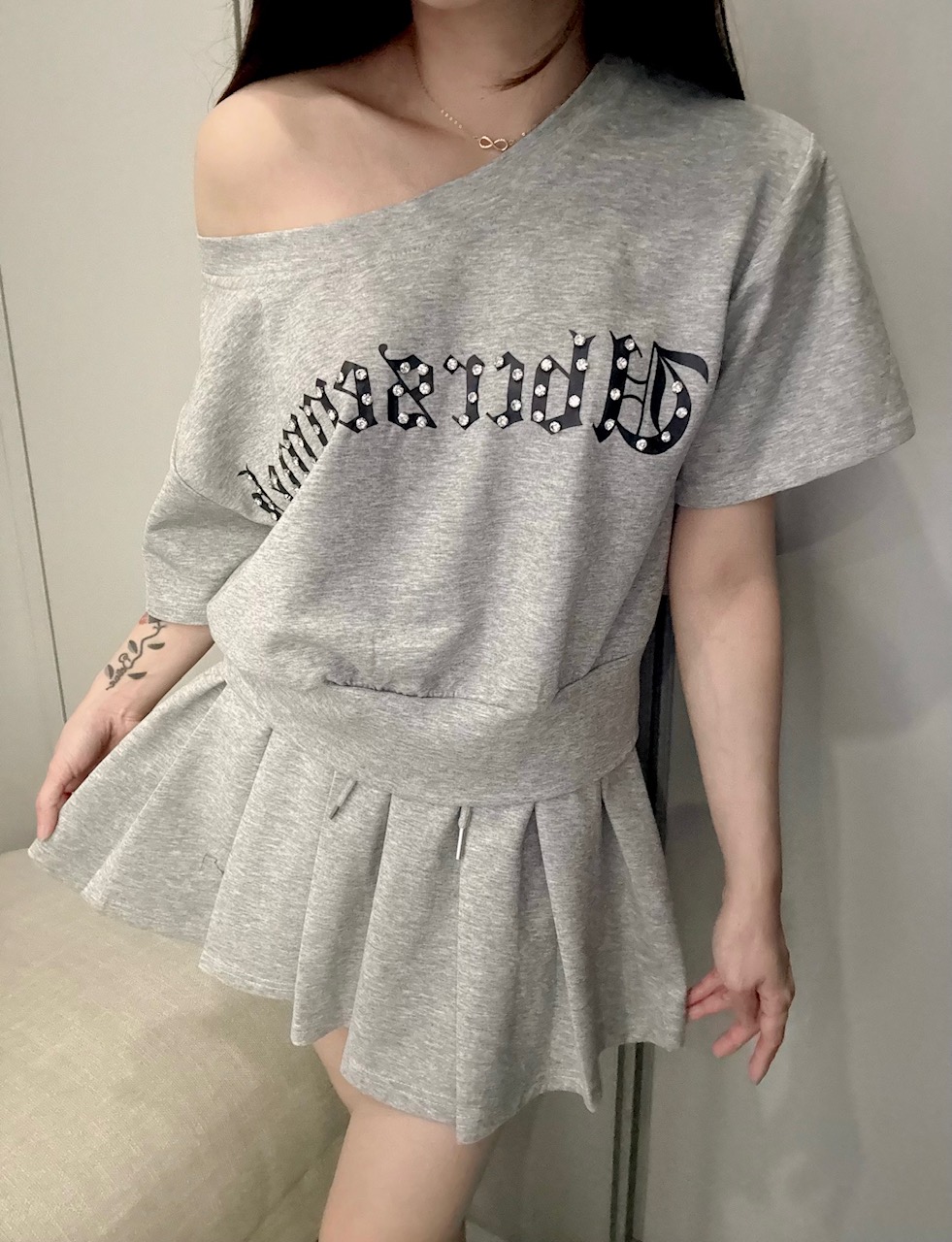 Ndudshop – Cotton skort set (Kode: 5753) - Image 2