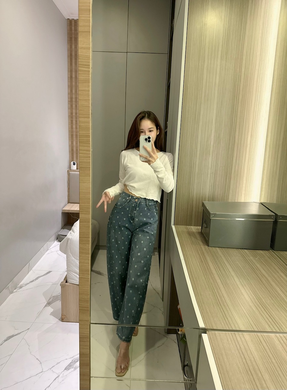 Ndudshop – Polka barrel pants (Kode: 5780)