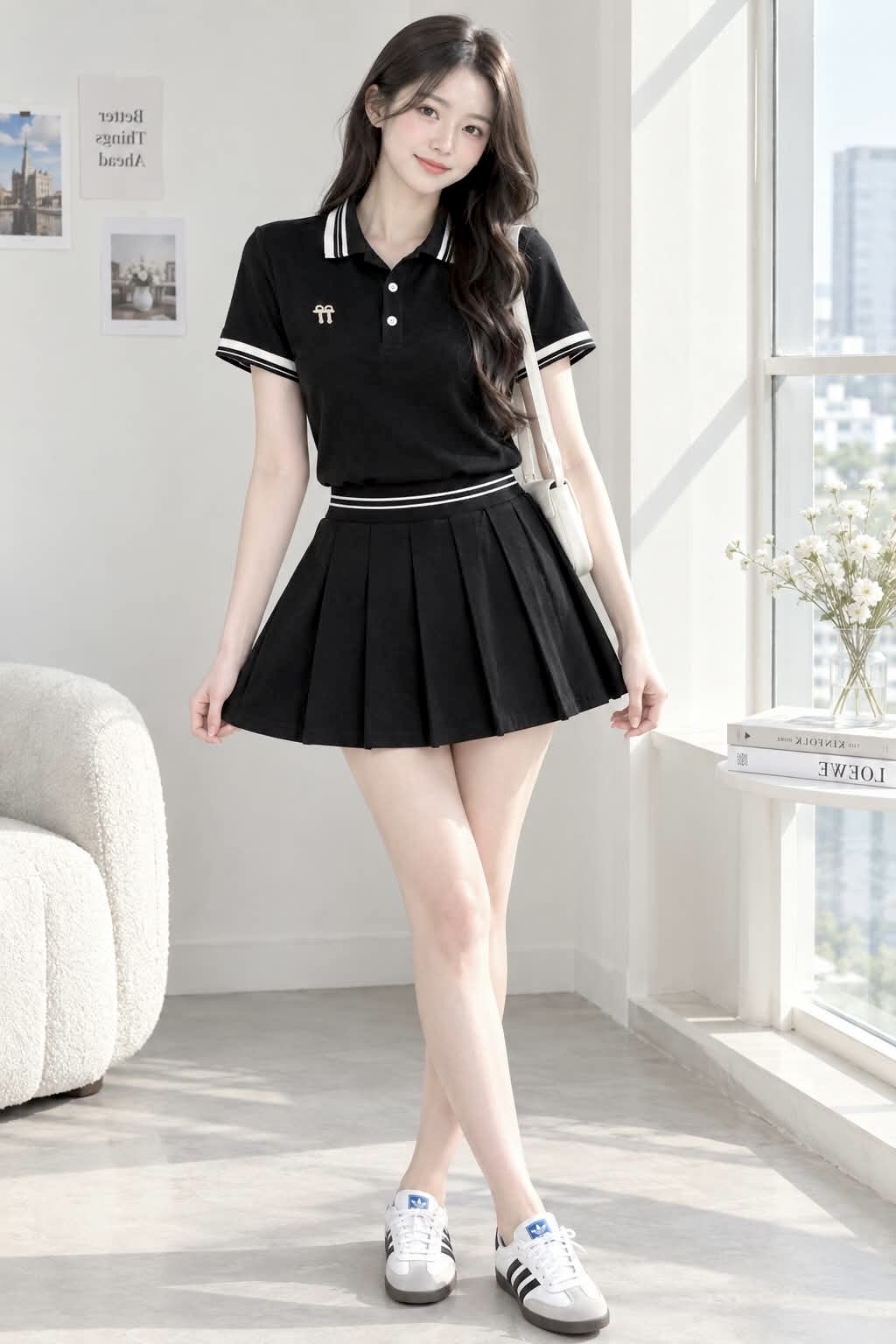 Ndudshop – Bow skort set (Kode: 5812)