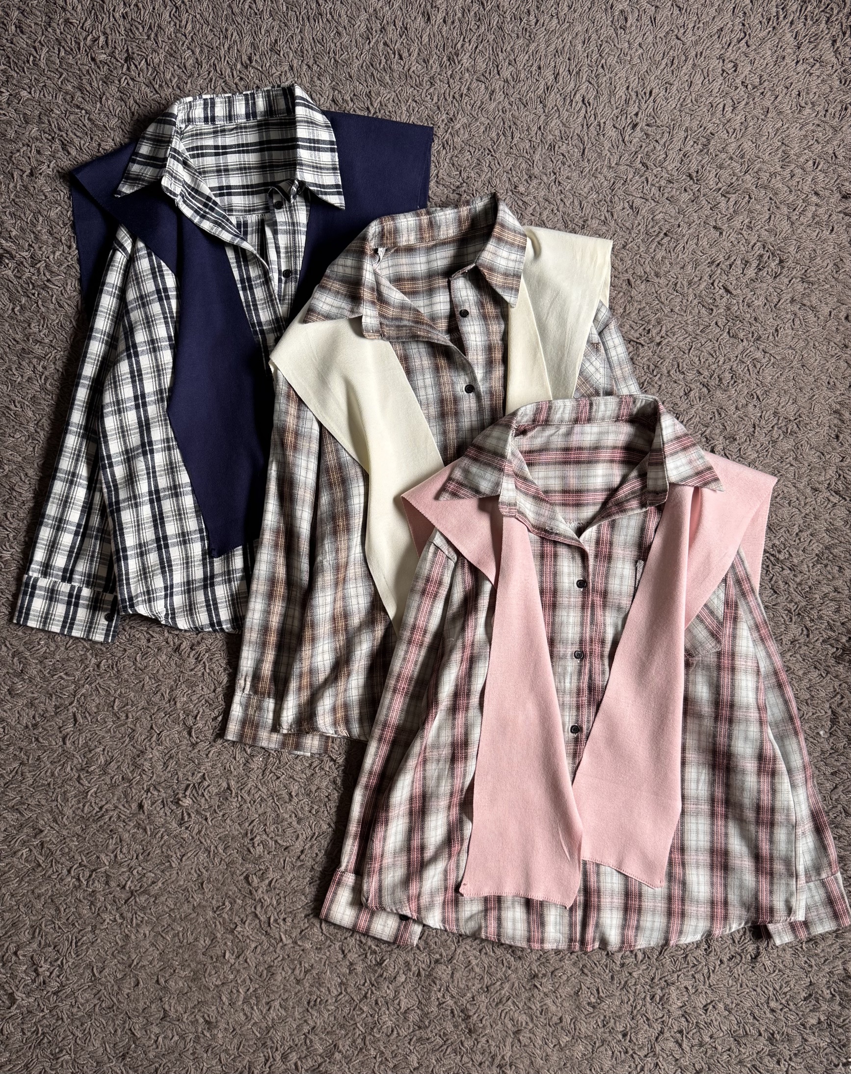 Ndudshop – Oversized Shirt + Detachable Shawl (Kode: 5811)