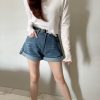 Ndudshop - Denim shorts + belt (Kode: 5877)