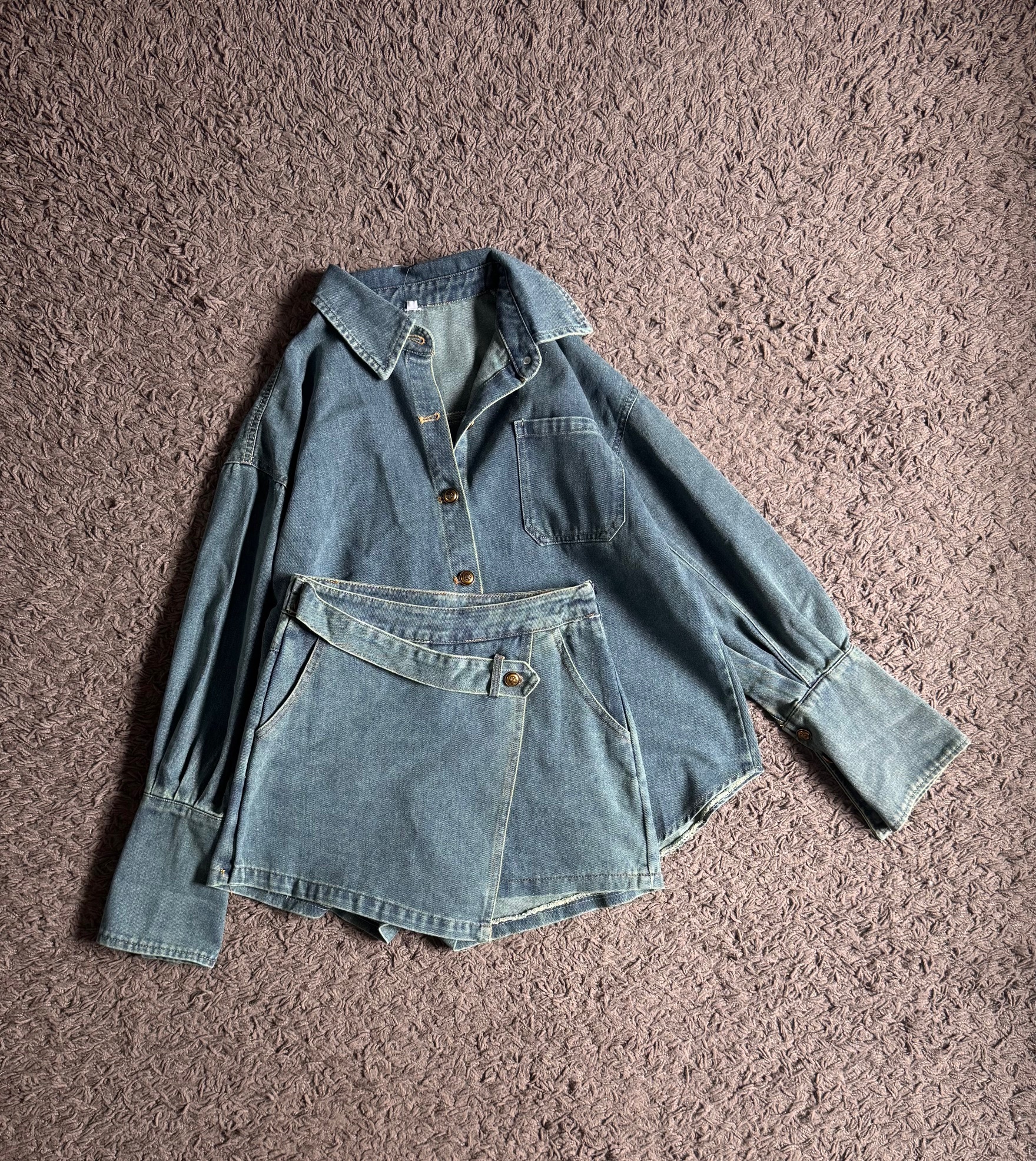 Ndudshop - Denim shirt set (Kode: 5880HNQ) - Image 3