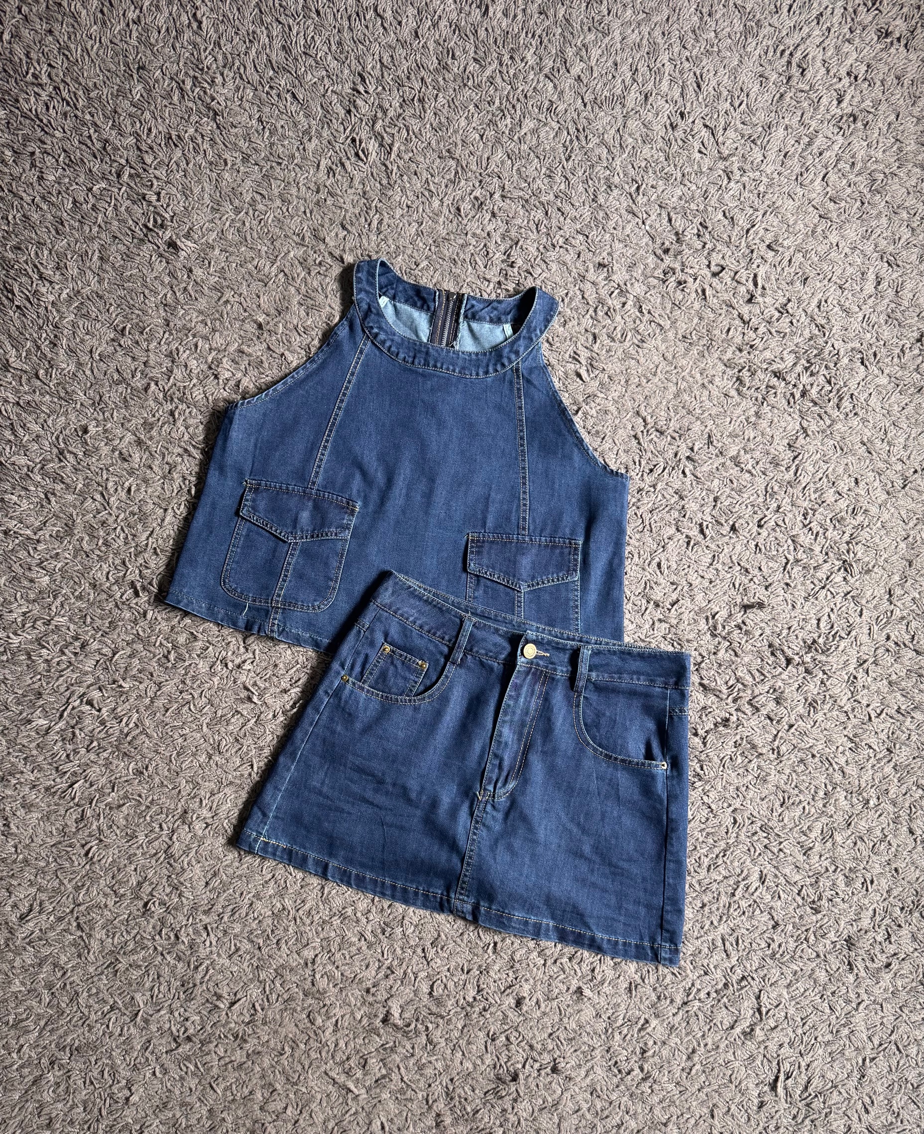 Ndudshop - Denim skort set (Kode: 5878HML) - Image 3