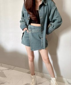 Ndudshop - Denim shirt set (Kode: 5880HNQ)
