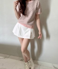 Ndudshop – Polka knit top (Kode: 5934PQ)